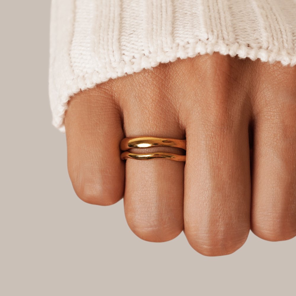 Katharina – Wavy Ring Set