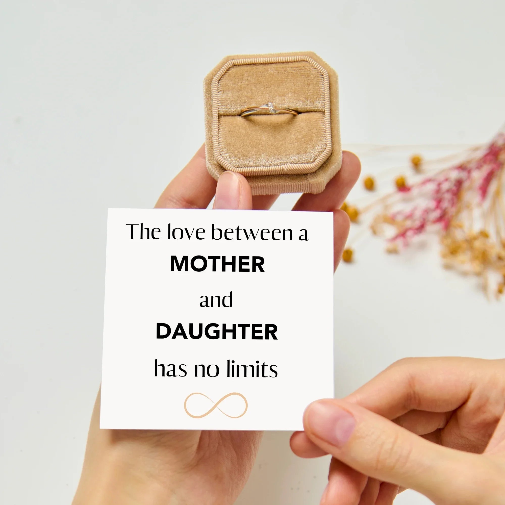 Mother-Daughter Infinity Ring