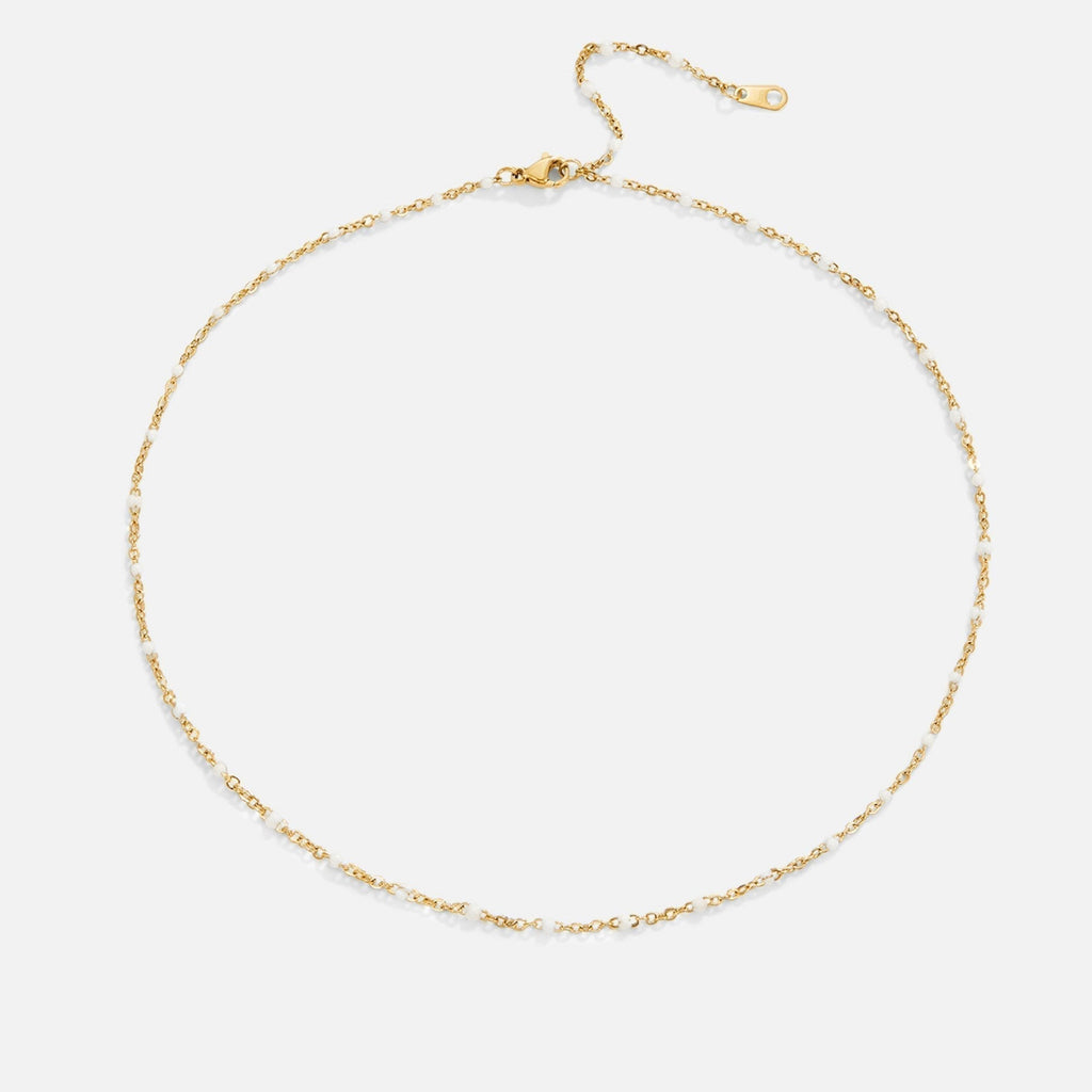 Sabina – Elegant Gold Choker Adorned with Mini Pearls