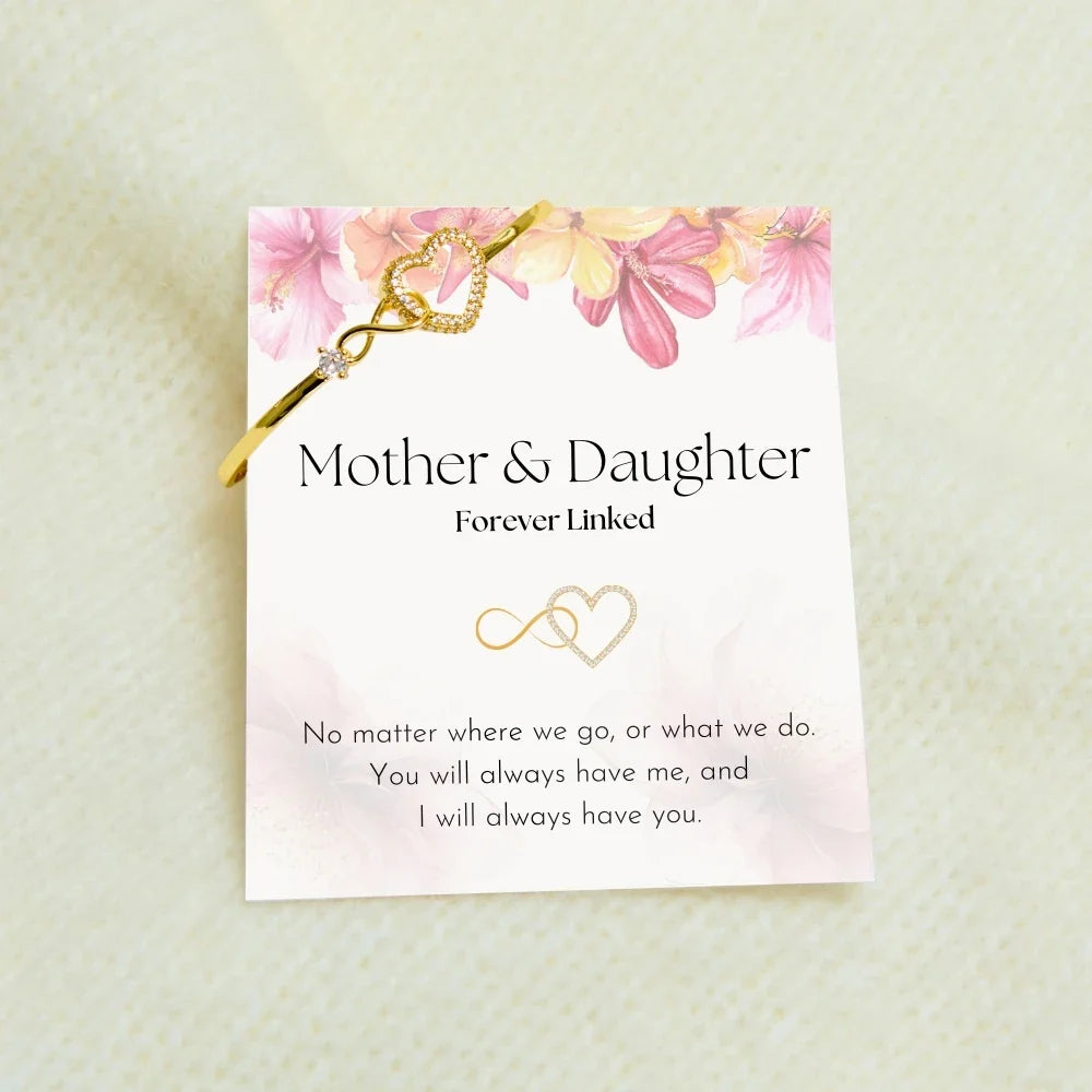 Infinity Heart Bracelet for Mothers and Daughters