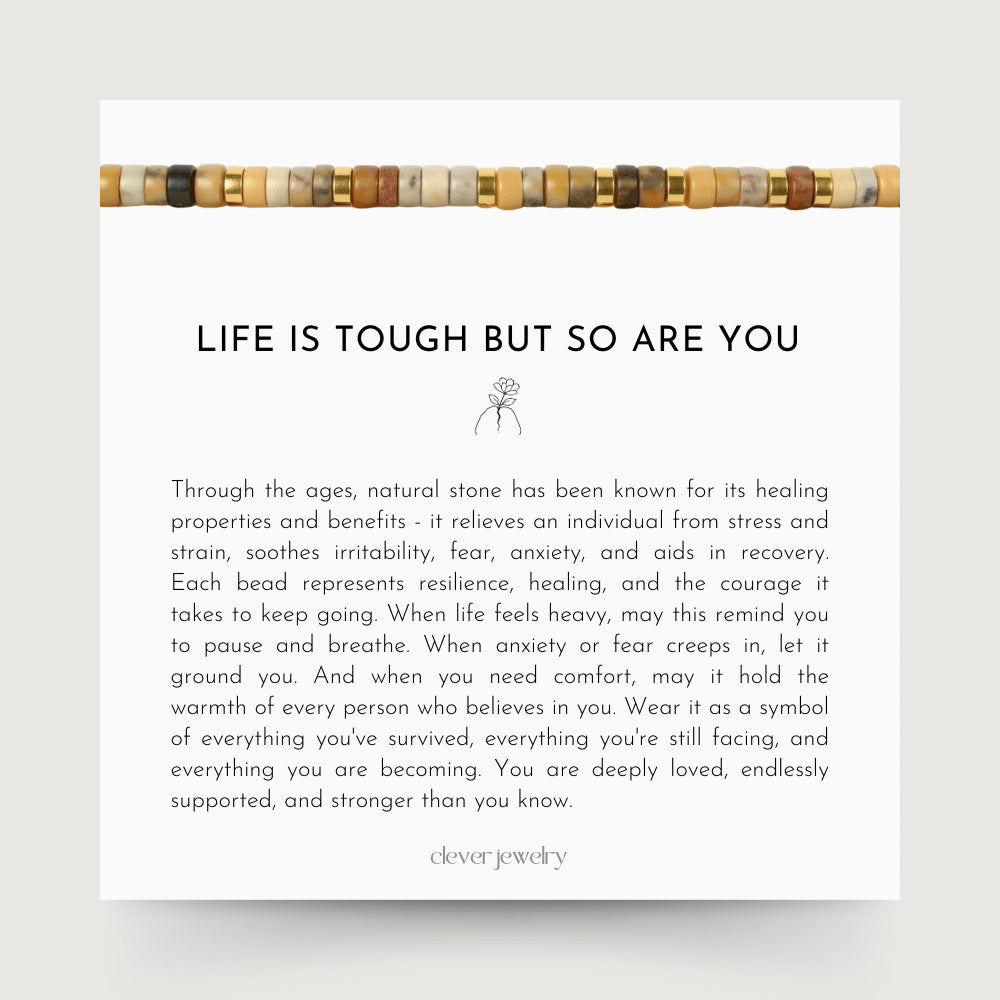 Resilient Spirit Bracelet: Life Is Tough, But So Are You