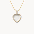 Gold Teardrop Locket Pendant