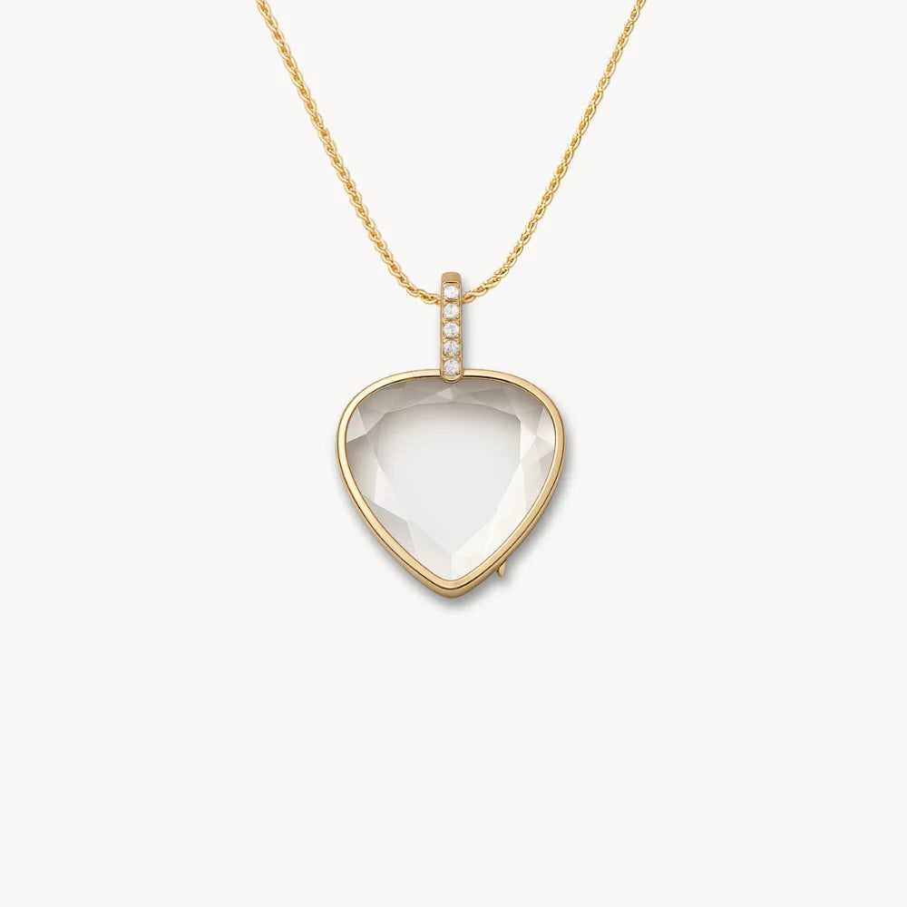 Gold Teardrop Locket Pendant
