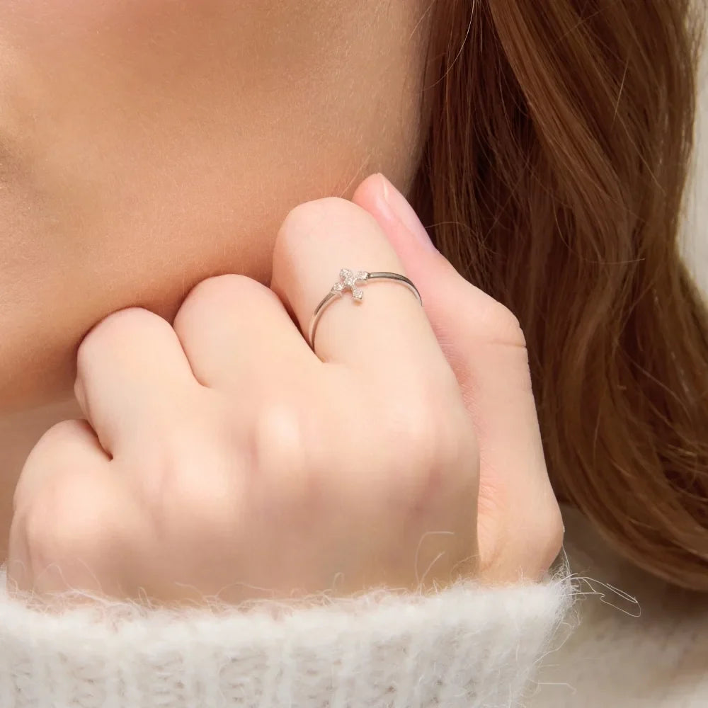 Teardrop Cross Ring - Embrace God's Love
