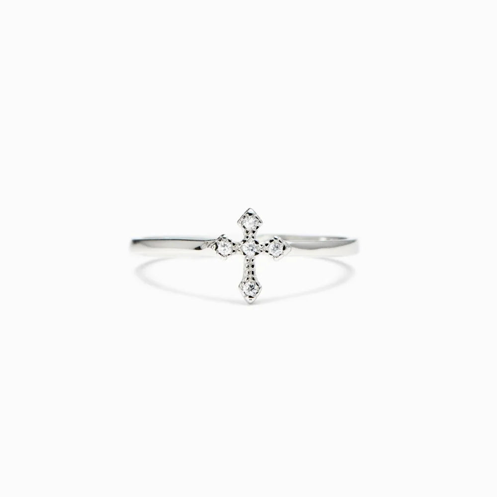 Teardrop Cross Ring - Embrace God's Love