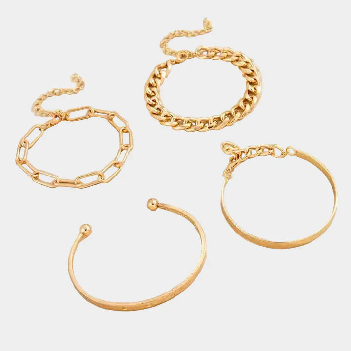 Chic Noemi Gold Bracelet Set