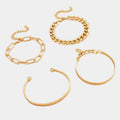 Chic Noemi Gold Bracelet Set
