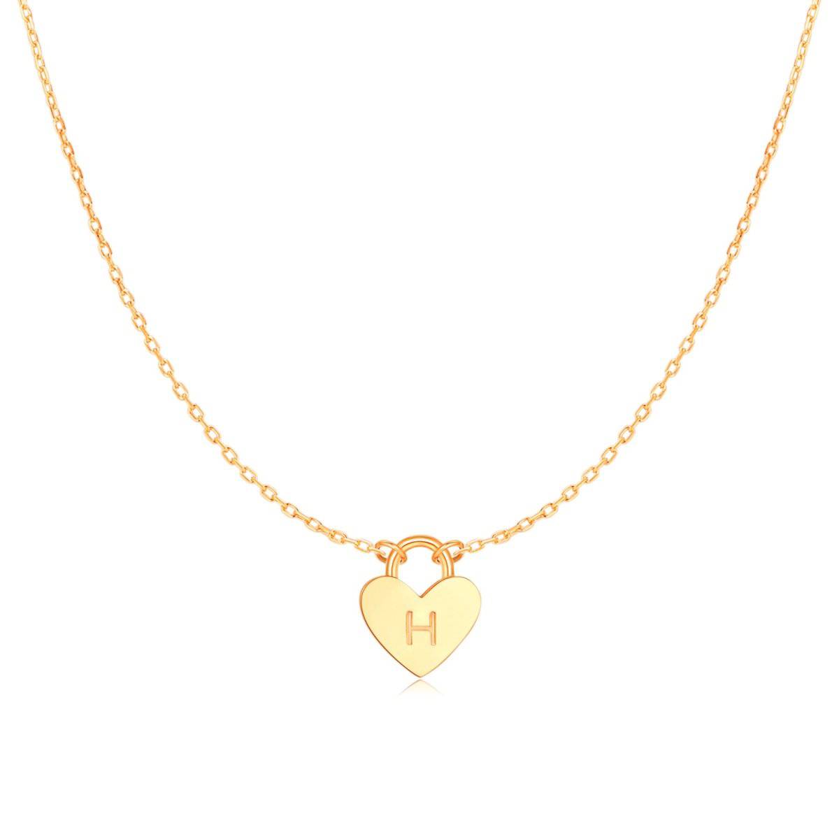 Initial Heart Necklace