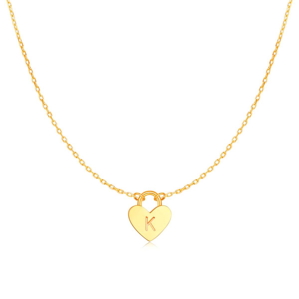 Initial Heart Necklace