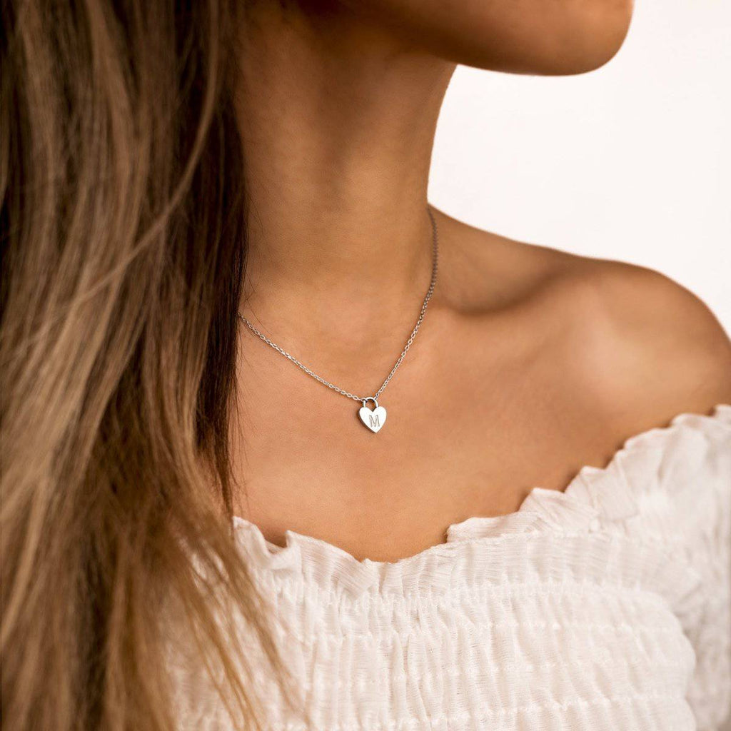 Initial Heart Necklace