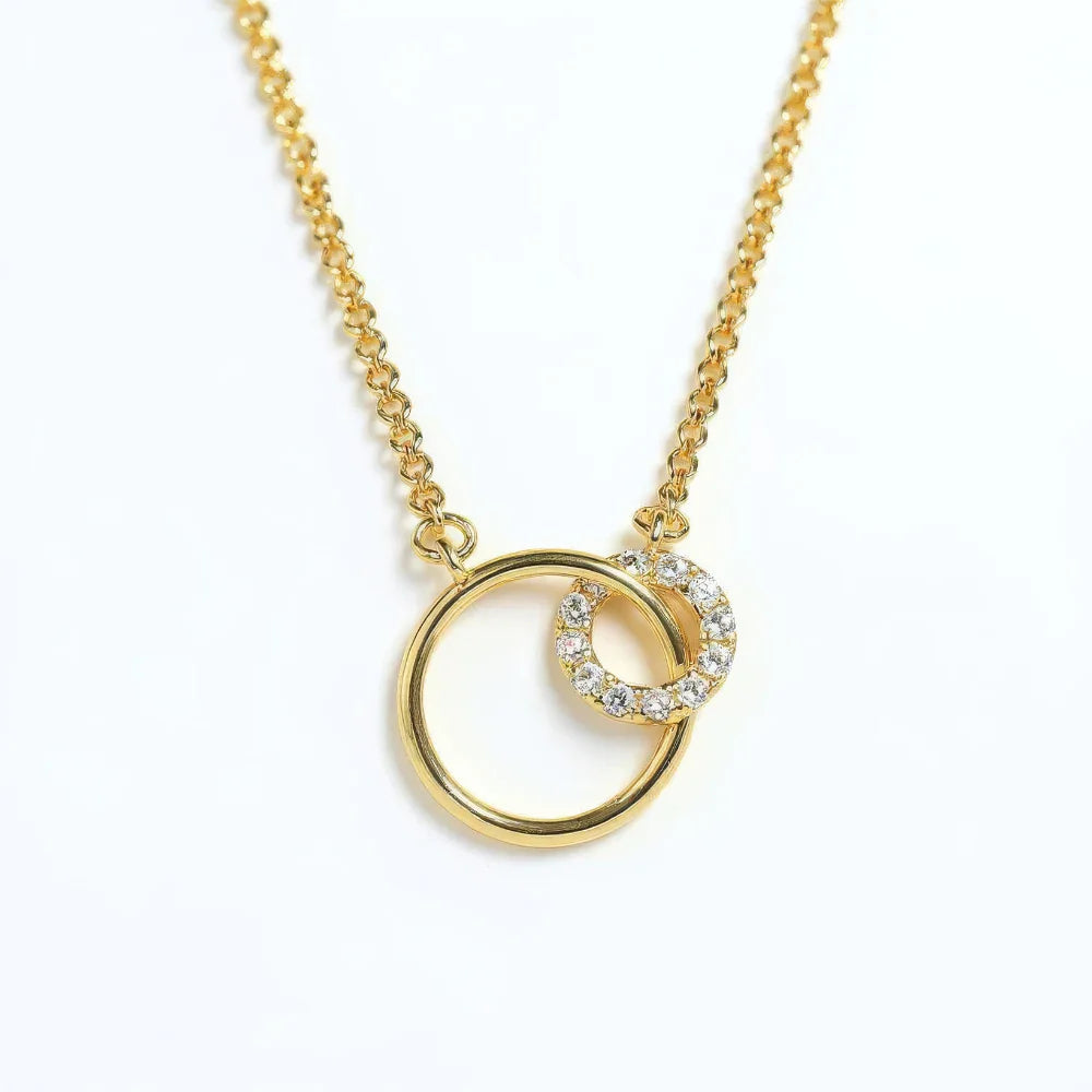 Forever Connected Gold Necklace for My Sister