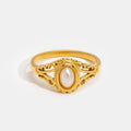 Nora – Curved Gold Statement Ring