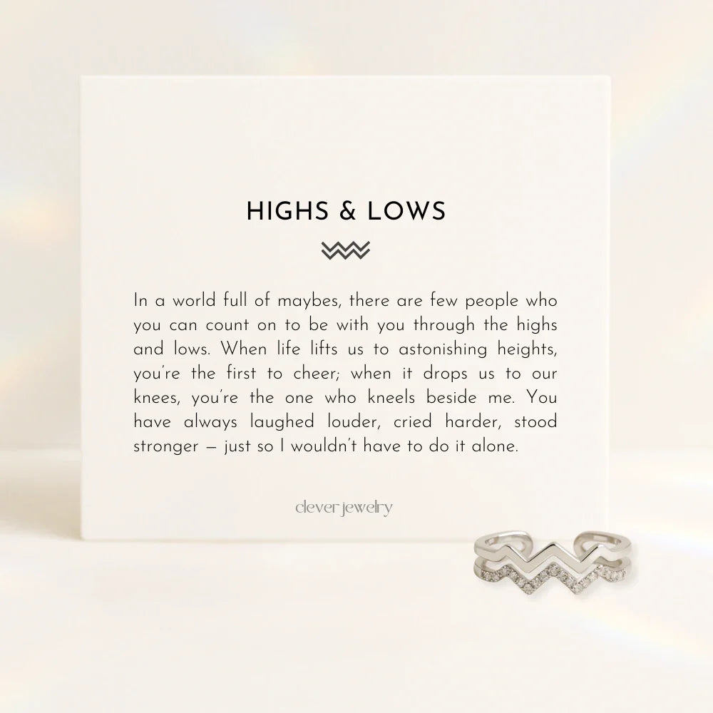 Dual Wave Twin Band Ring