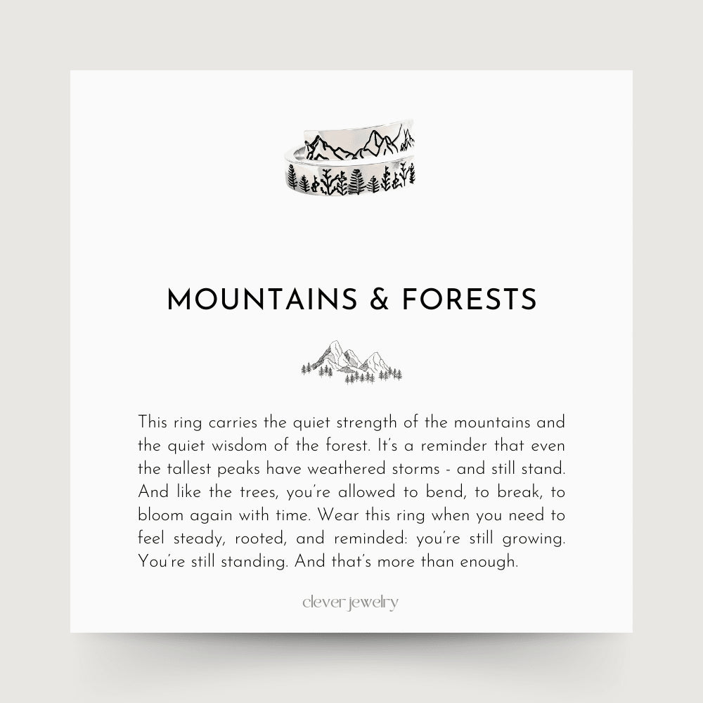 Mountain and Forest Inspired Ring