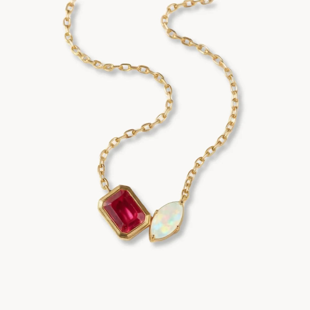 Together Birthstone Necklace